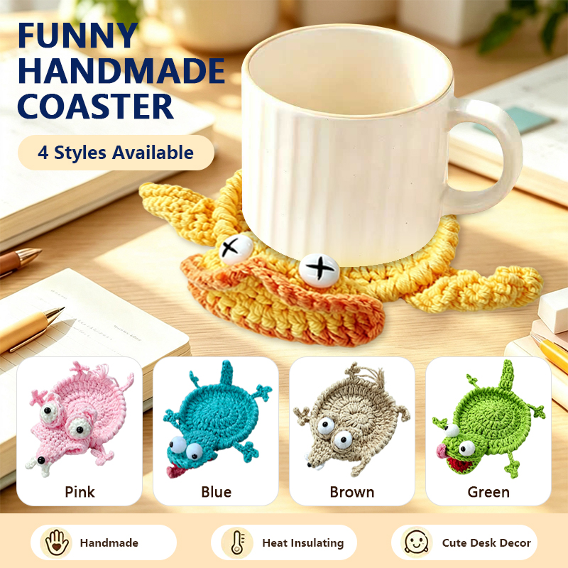 Coffee Tea Knits - Urocza podkładka pod kubek w kształcie