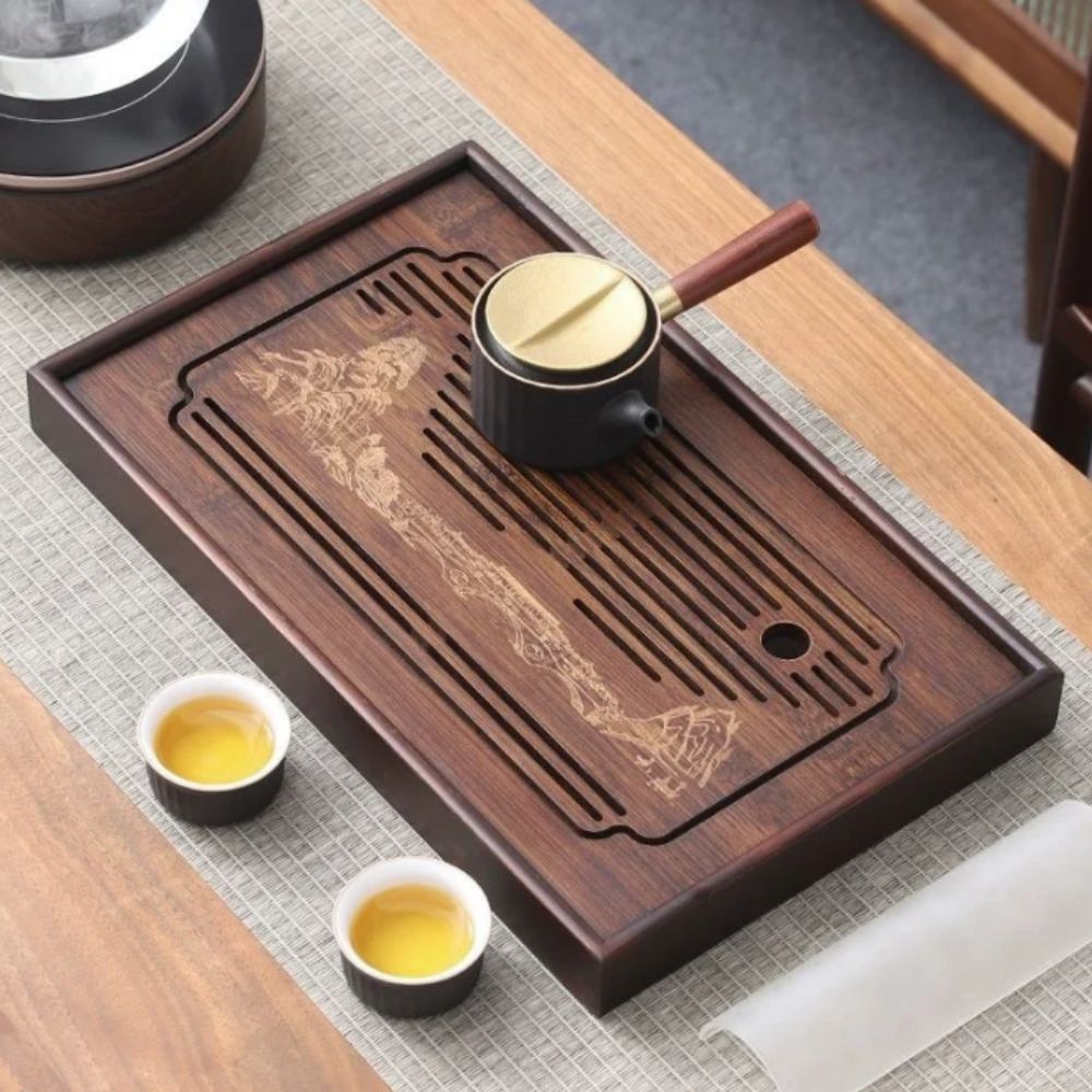 Bamboo Tea Tray - Bambusowa chińska taca do herbaty Kungfu,