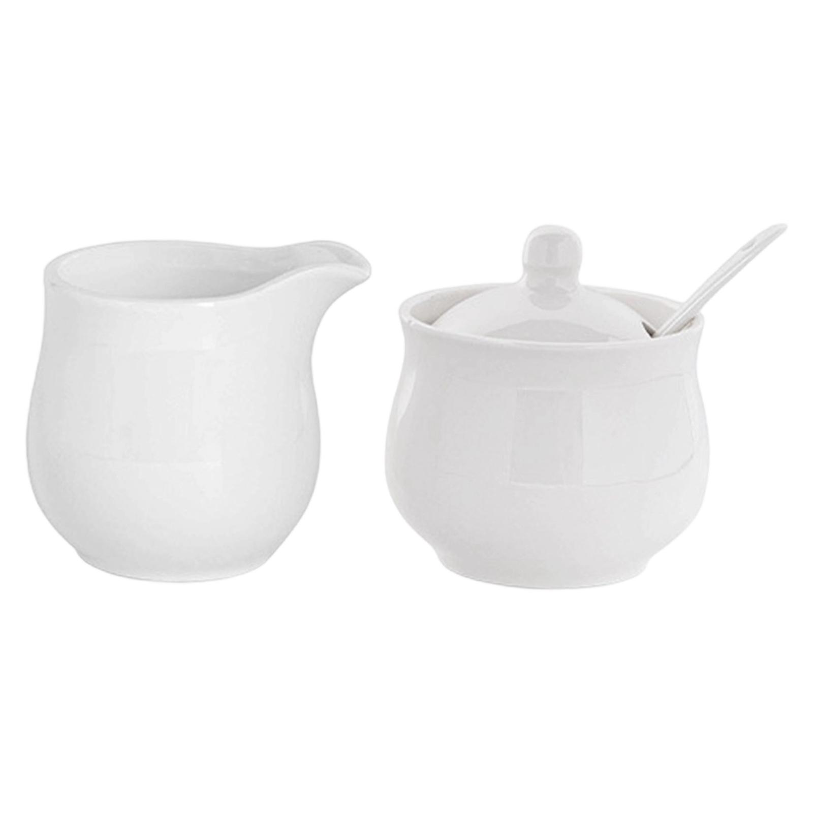 Coffee Tea Sugar Container Set - Retro ceramiczny zestaw: pojemnik na cukier