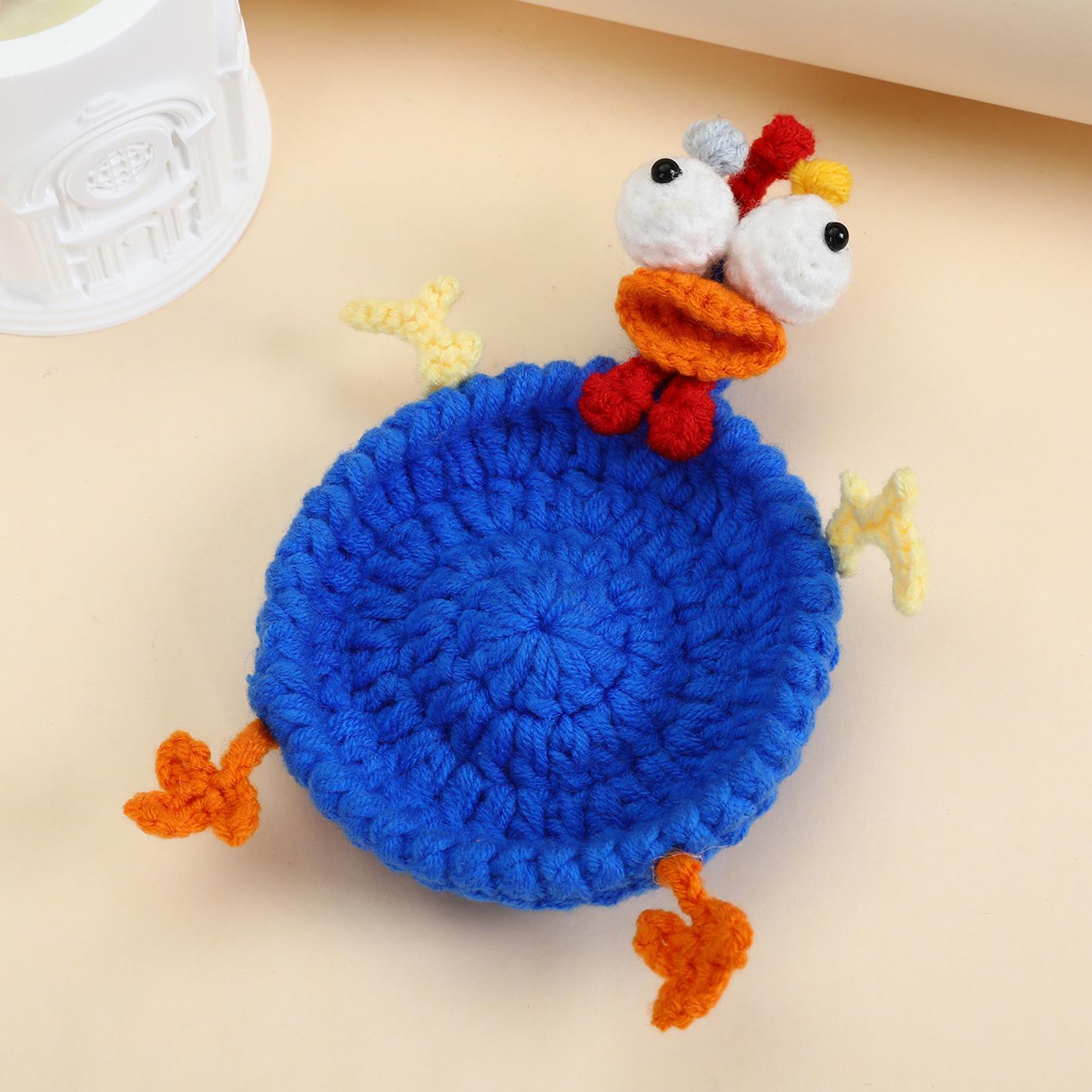 Coffee Tea Knits - Podkładki na kubki szydełkowe 3D, dziergane,