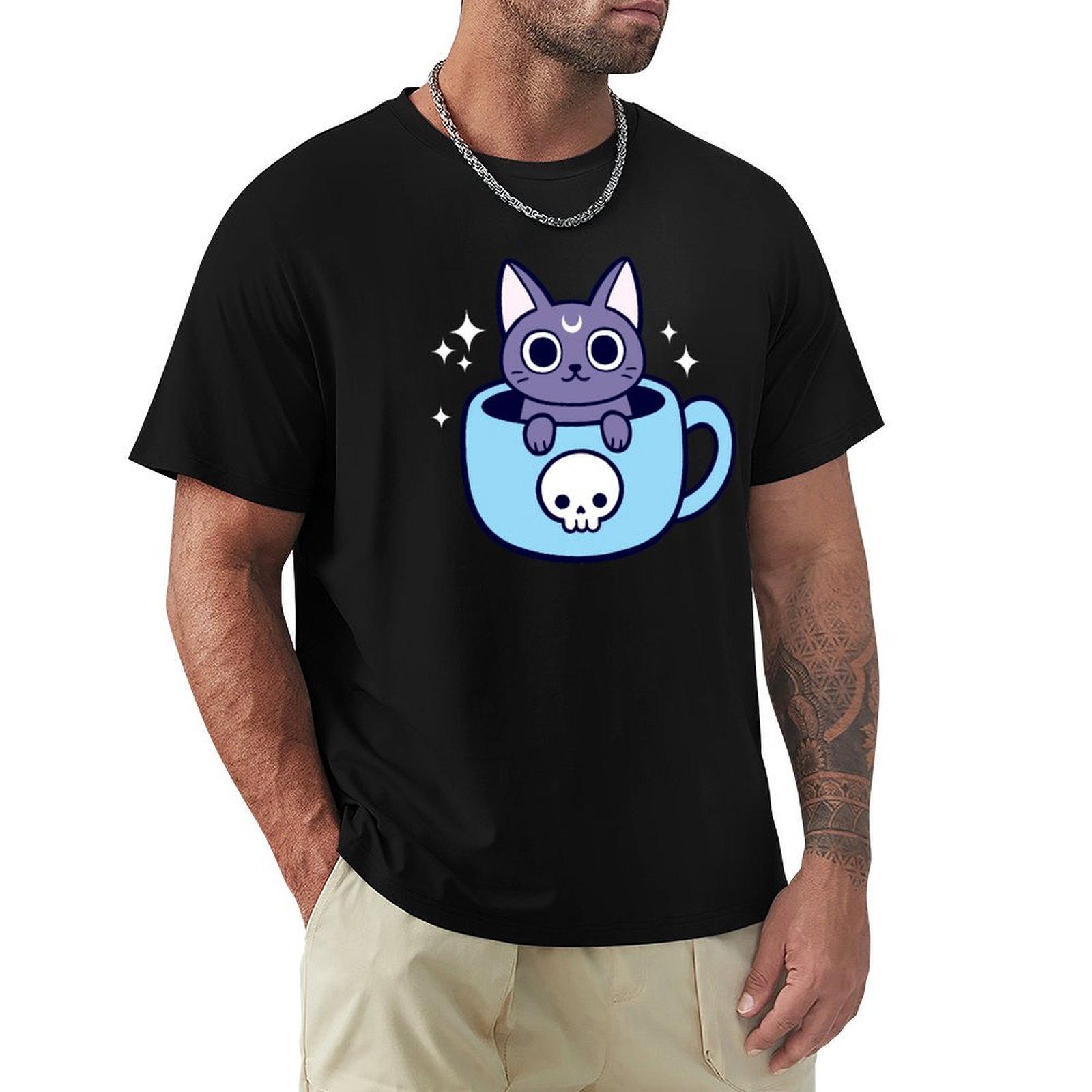 Coffee Tea Knits - Koszulka z motywem „Black Magic Tea