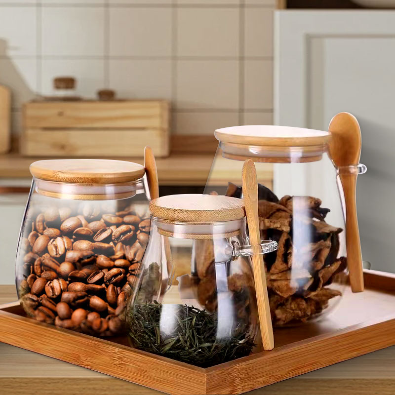 Szklany słoik o pojemności 34  – Coffee Tea Sugar Container Set recenzja i cena