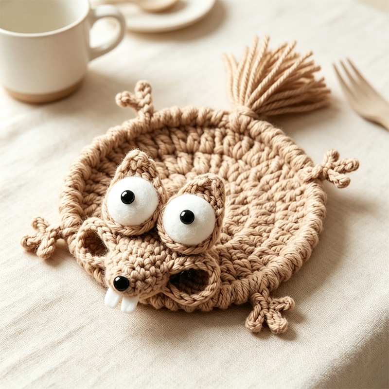 Urocza podkładka pod kubek w k – Coffee Tea Knits recenzja i cena