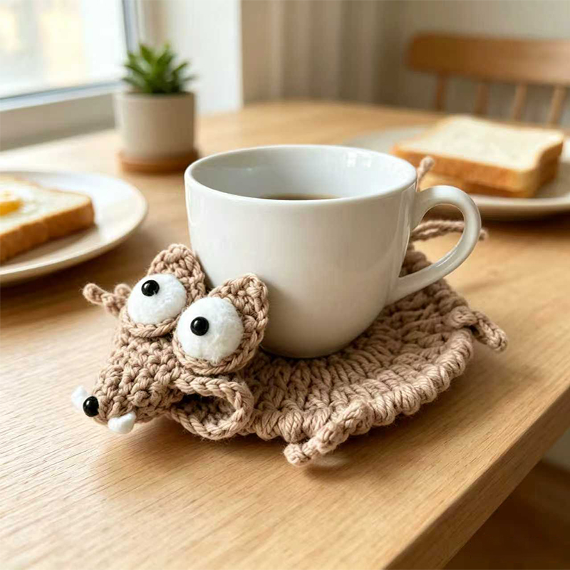 Urocza podkładka pod kubek w k – Coffee Tea Knits recenzja i cena