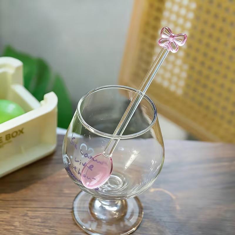 Różowa szklana łyżeczka do kaw – Tea Coffee Utensils recenzja i cena