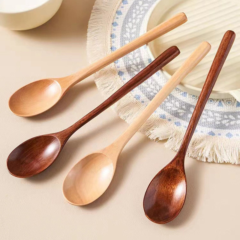 2 szt. Drewniane Łyżki Sztućce – Tea Coffee Utensils recenzja i cena