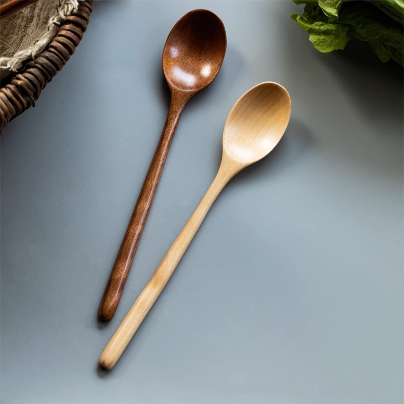 2 szt. Drewniane Łyżki Sztućce – Tea Coffee Utensils recenzja i cena