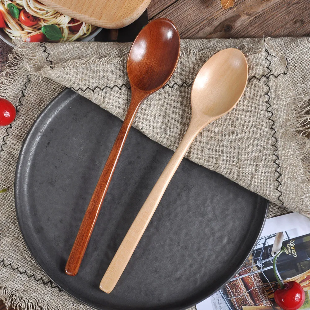 2 szt. Drewniane Łyżki Sztućce – Tea Coffee Utensils recenzja i cena