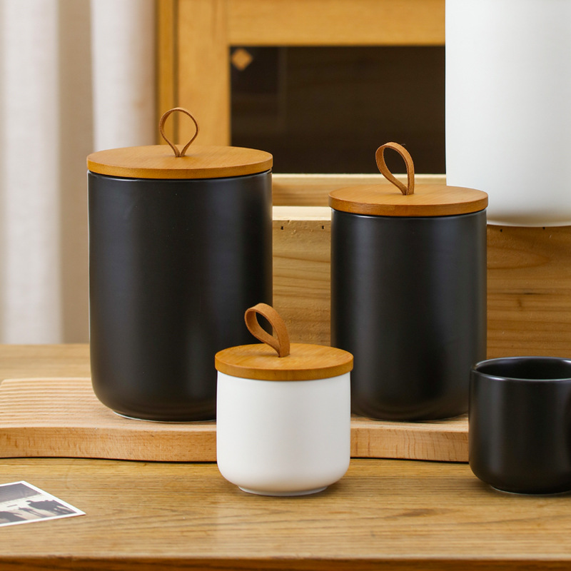 Nordyczny ceramiczny pojemnik  – Coffee Tea Sugar Container Set recenzja i cena