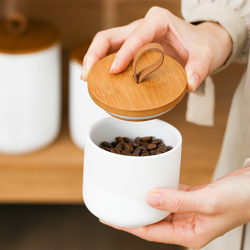 Nordyczny ceramiczny pojemnik  – Coffee Tea Sugar Container Set recenzja i cena