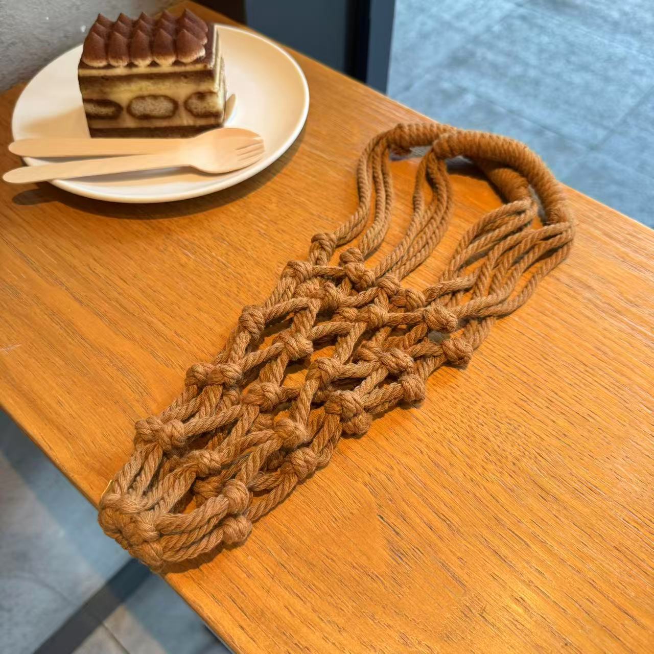 Ręcznie Robiona Makrama Torba  – Coffee Tea Knits recenzja i cena