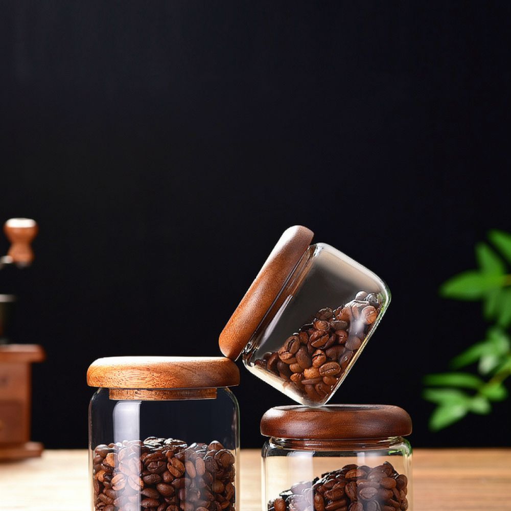 Dekoracyjny słoik ze szkła, z  – Coffee Tea Sugar Container Set recenzja i cena