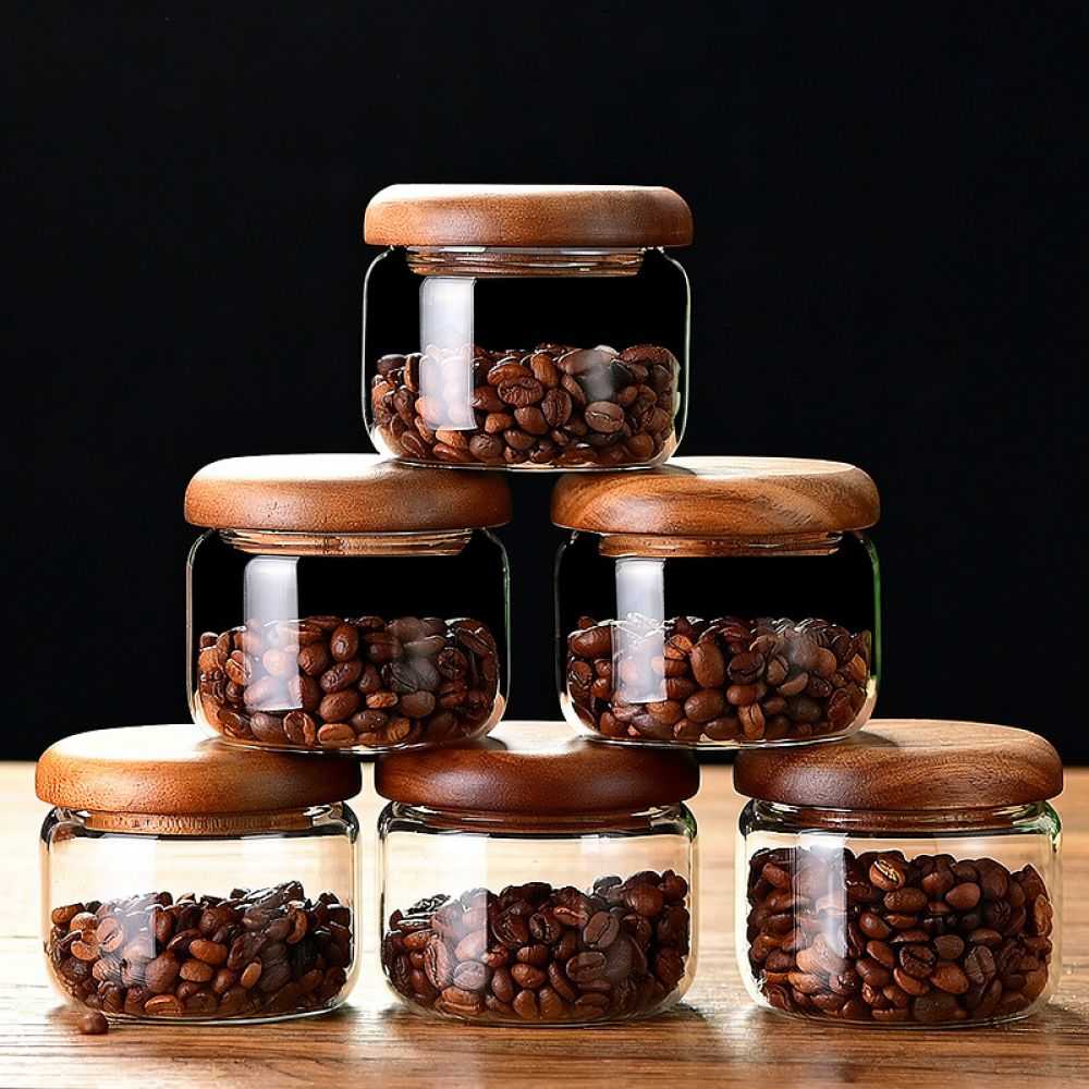 Dekoracyjny słoik ze szkła, z  – Coffee Tea Sugar Container Set recenzja i cena