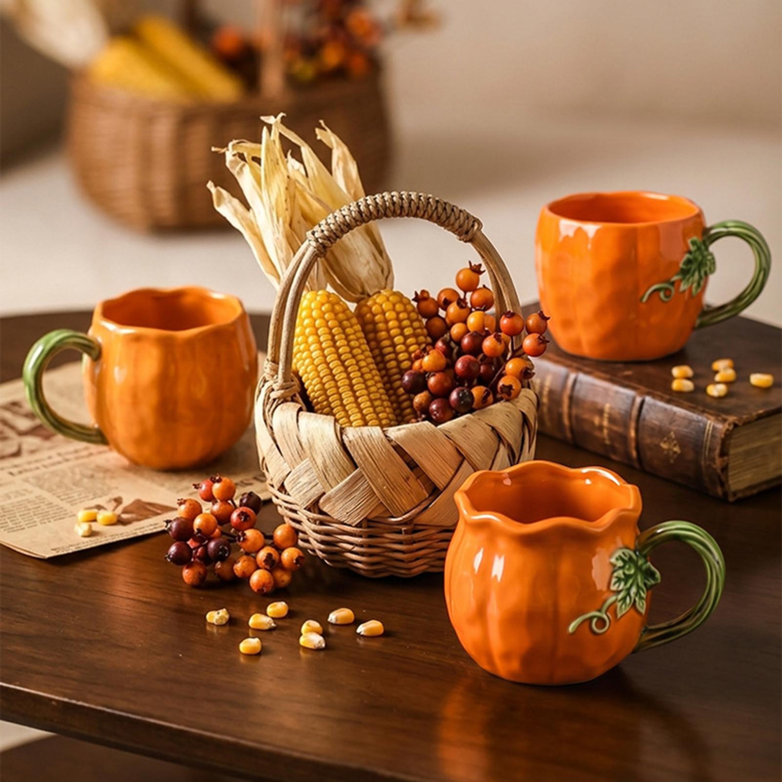 Urocze kubki w kształcie dyni, – Tea Coffee Utensils recenzja i cena