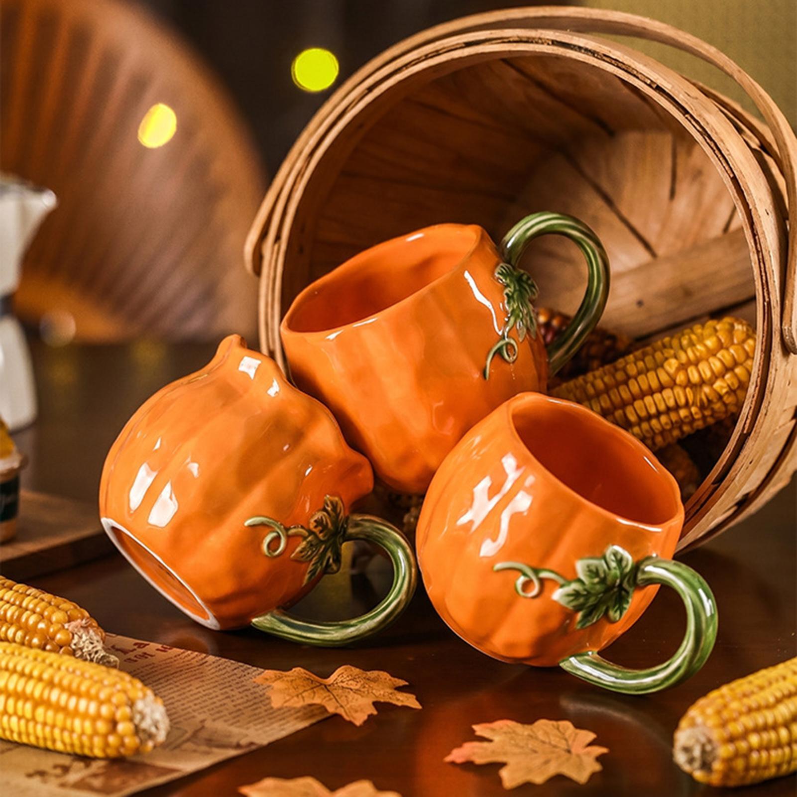 Urocze kubki w kształcie dyni, – Tea Coffee Utensils recenzja i cena