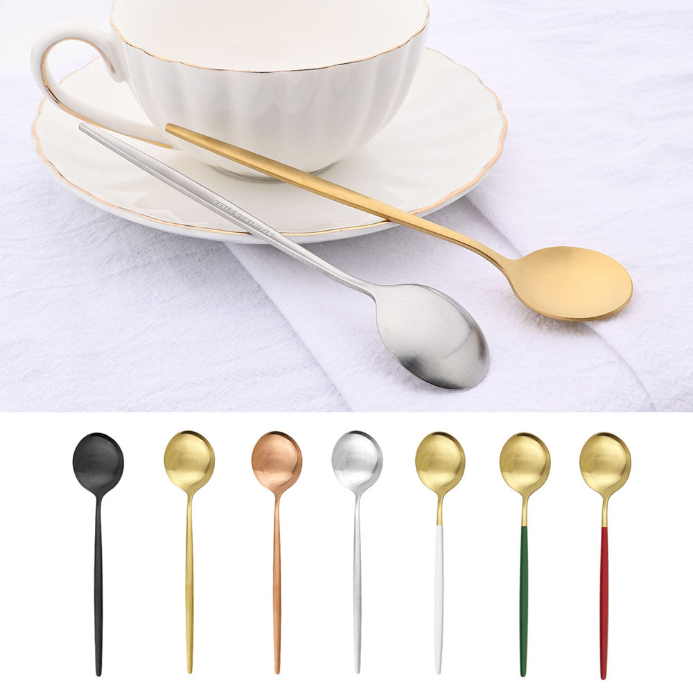 6 sztuk mała matowa łyżka herb – Coffee Tea Games recenzja i cena