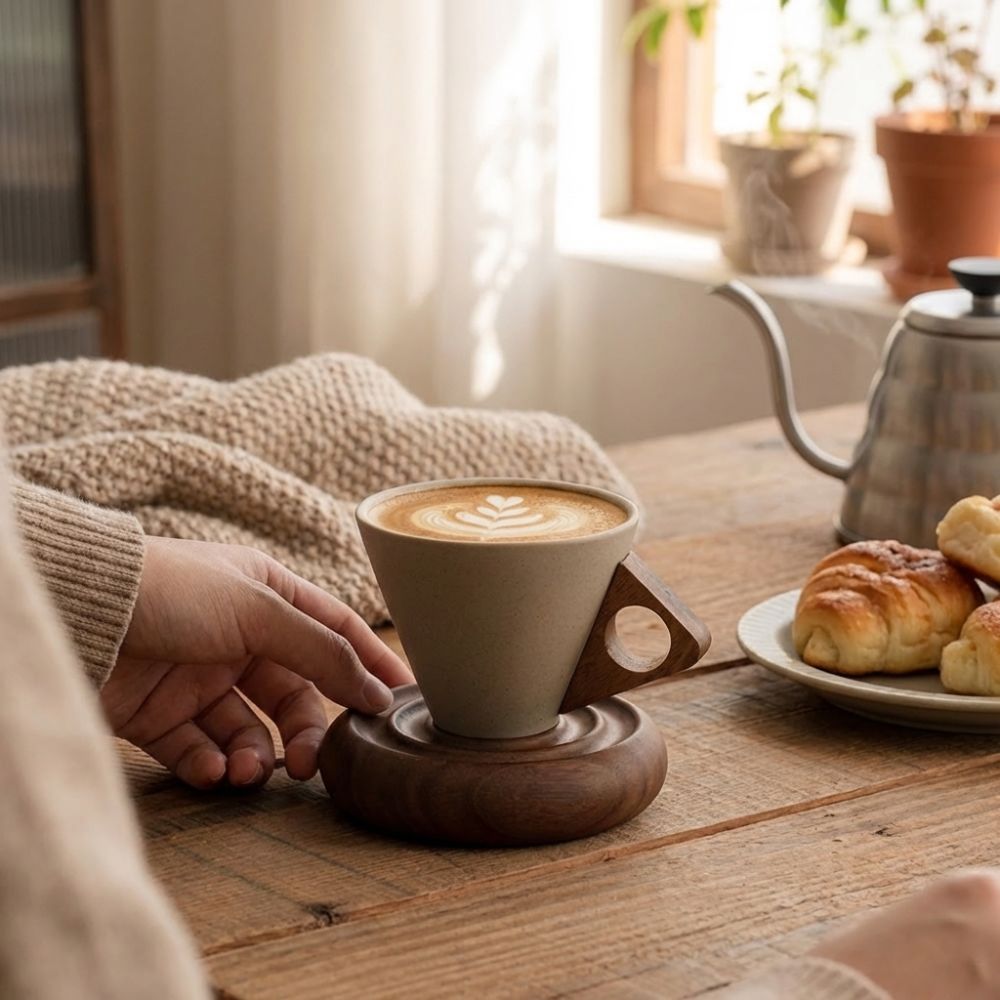 Gruboziarnisty ceramiczny trój – Coffee Tea Essentials recenzja i cena