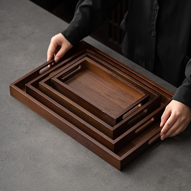 Duży prostokątny teka do herba – Bamboo Tea Tray recenzja i cena
