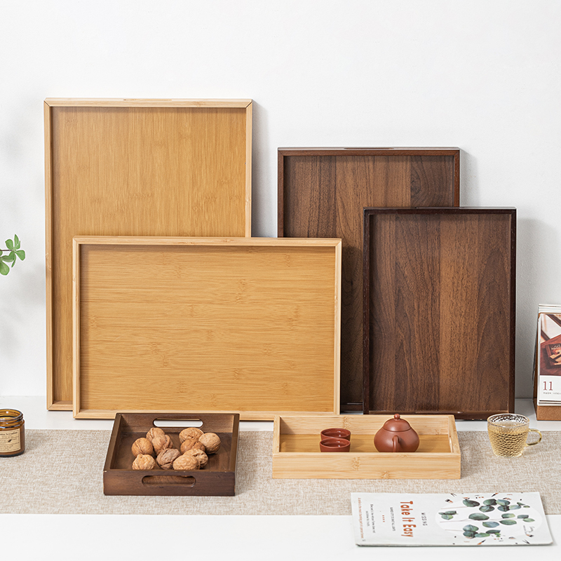 Duży prostokątny teka do herba – Bamboo Tea Tray recenzja i cena