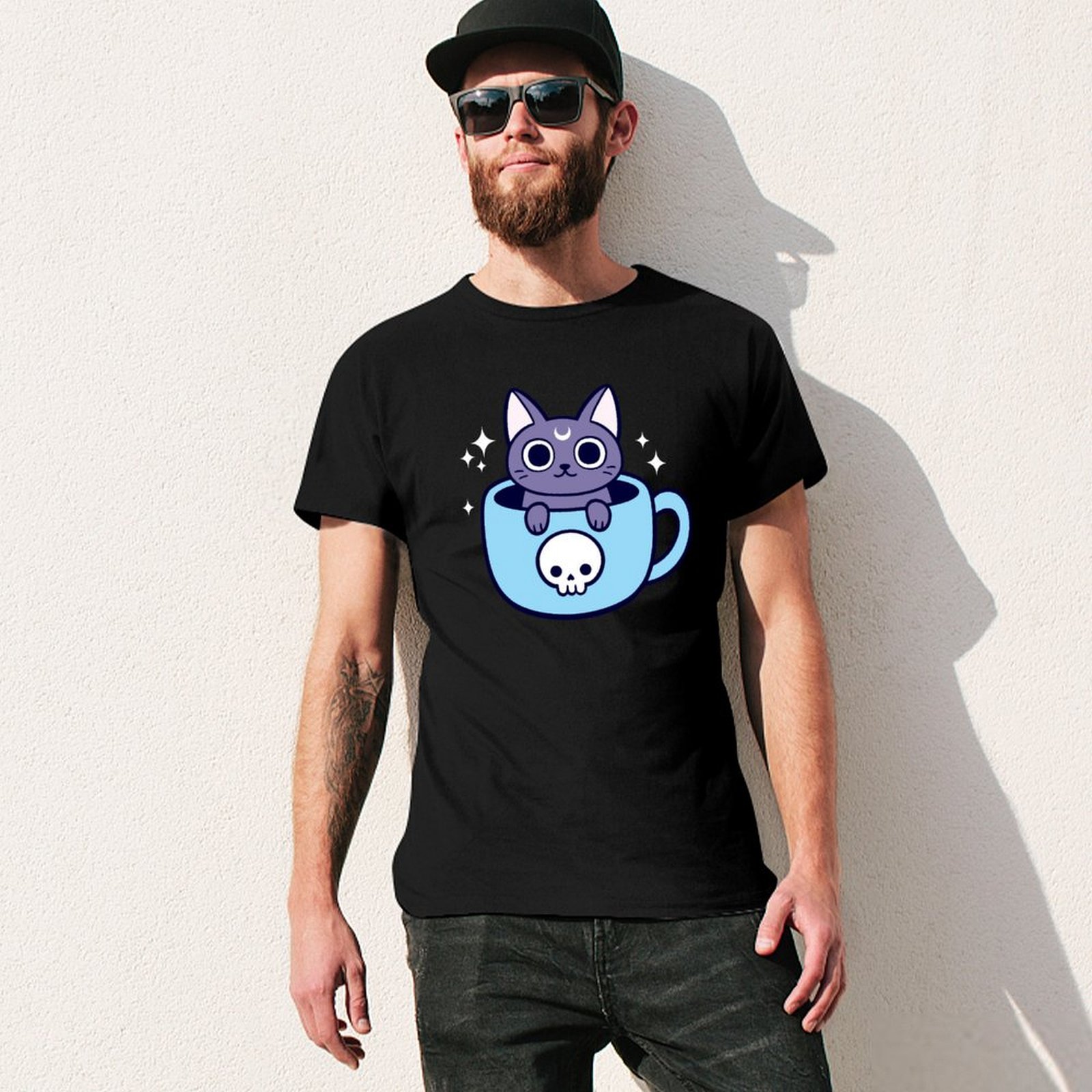 Koszulka z motywem „Black Magi – Coffee Tea Knits recenzja i cena