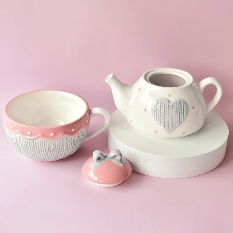 400 ml, ceramiczny zestaw do p – Coffee Tea Knits recenzja i cena