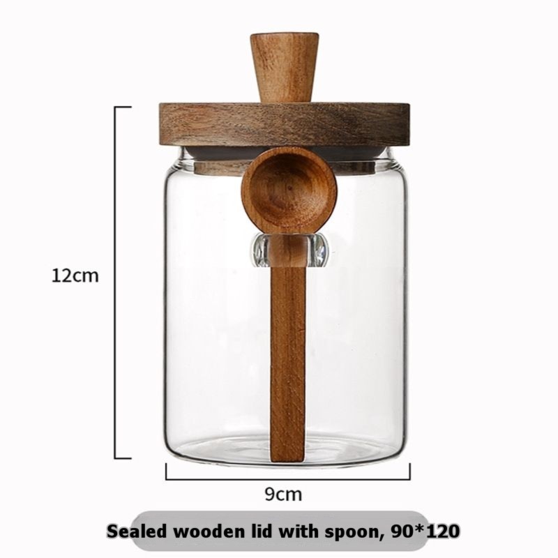 Zestaw słoików szklanych THIVN – Coffee Tea Sugar Container Set recenzja i cena