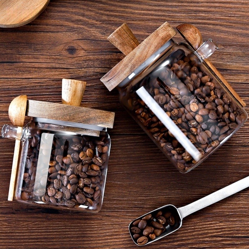 Zestaw słoików szklanych THIVN – Coffee Tea Sugar Container Set recenzja i cena